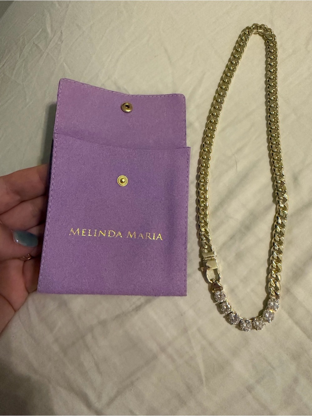 Melinda Maria Julian loves diamonds necklace - Picture 3 of 4